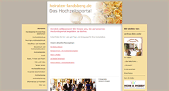 Desktop Screenshot of heiraten-landsberg.de